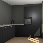 Zwarte keuken Portland 78720, Verzenden, Nieuw