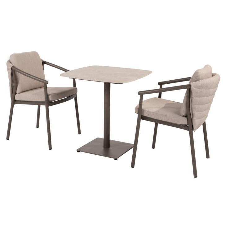 Vermont Barolo bistro dining tuinset 75x75xH75 cm 3 delig, Tuin en Terras, Tuinsets en Loungesets, Nieuw, Ophalen of Verzenden