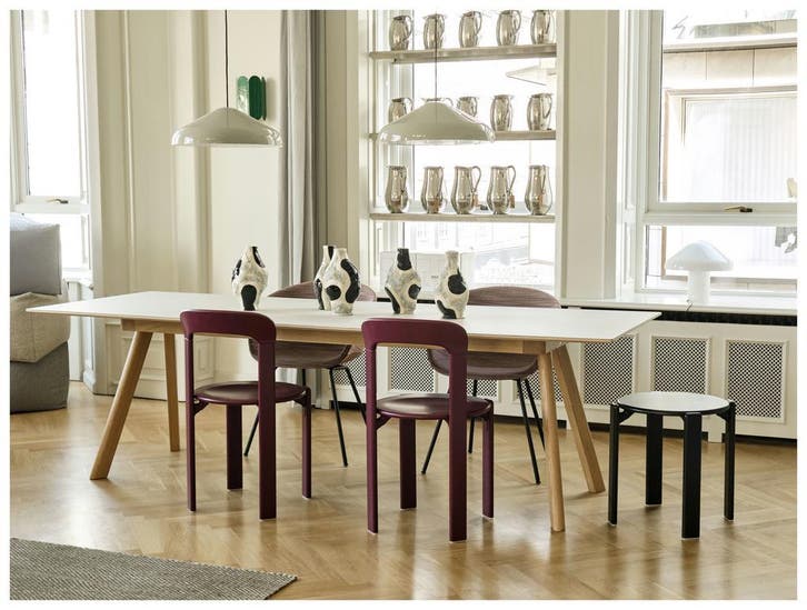 Hay CPH30 eettafel 300cm eiken met nw offwhite blad- €1150, Huis en Inrichting, Tafels | Eettafels, 50 tot 100 cm, 200 cm of meer