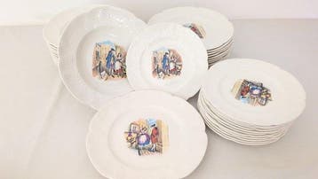 Ceramiche Pozzi - Richard Ginori - Eetservies voor 12 (36) -