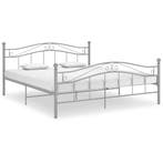 vidaXL Bedframe metaal grijs 160x200 cm, Huis en Inrichting, Slaapkamer | Bedden, Verzenden, 200 cm, Metaal, Grijs