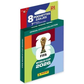 Panini WK 2026 stickerset 8 packs | Retourdeal 27% korting, Verzenden, Nieuw
