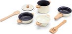 New Classic Toys® Metalen Pannenset Wit - 7-delige Set met, Huis en Inrichting, Ophalen of Verzenden, Nieuw
