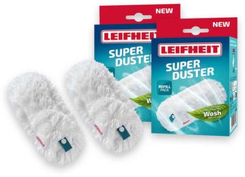 Leifheit Superduster plumeau navulling - microvezel - 50x, Ophalen of Verzenden