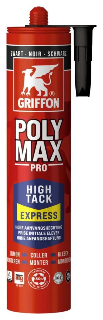 Griffon polymax hightack express 1 stuk, 435 gr, zwart,, Doe-het-zelf en Verbouw, Verzenden, Nieuw
