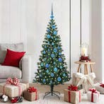 vidaXL Kunstmatig Voorverlicht Kerstboom Groen 150 cm PVC en, Verzenden, Nieuw