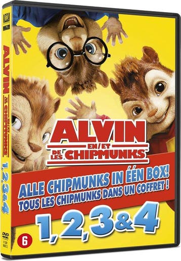 Alvin And The Chipmunks 1 - 4 (DVD), Verzenden, Nieuw in verpakking