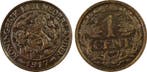Koningin Wilhelmina 1 cent 1917 MS64 Blackened PCGS, Verzenden, Koningin Wilhelmina, 1 cent, Losse munt