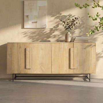 *WOONWINKEL* Kare Design Mulino Modern Dressoir Licht Hout, Huis en Inrichting, Kasten | Dressoirs, Verzenden, Nieuw