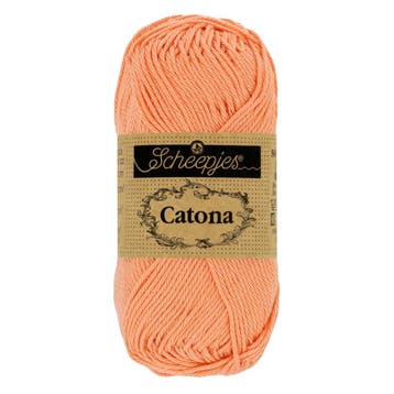 Scheepjes Catona - 10g - 524 Apricot - Haakgaren / Breigaren, Ophalen of Verzenden, Nieuw, Breien of Haken, Wol of Garen