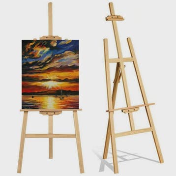 Houten Ezel 150cm - Verstelbare Display Stand voor Schilderi