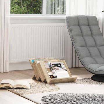 vidaXL Tijdschrift Rek Sonoma Eiken 53 x 40 x 28,5 cm, Verzenden, Nieuw