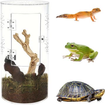 Terrarium Acryl 30x15cm | Retourdeal 45% Korting, Ophalen of Verzenden, Zo goed als nieuw, Terrarium of Paludarium