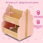 LIVSK Boomvormige Boekenkast op Wieltjes - 2 Niveaus - Duurz, Verzenden, Nieuw