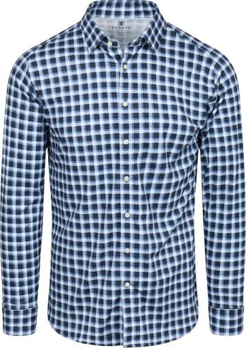 Desoto Overhemd Checks Blauw Navy maat XXL Heren, Kleding | Heren, Overhemden, Verzenden, Nieuw, Blauw, Desoto