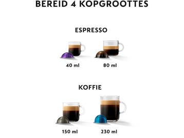 Krups Vertuo Pop XN9205 - Koffiecupmachine - 4 formaten -, Verzenden, Zo goed als nieuw