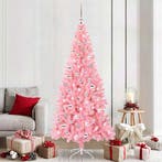 vidaXL Kerstboom met 300 LED met standaard Roze 210 cm PVC, Diversen, Kerst, Verzenden, Nieuw
