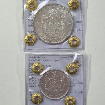 Roemenië. Mihai I. 500-200 Lei 1942-1944 (Zonder