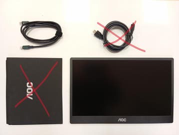 AOC 16T2 met Touchscreen Functie, Full HD, Refurbished, Computers en Software, Monitoren, USB-C, Touchscreen, Refurbished, Ophalen of Verzenden