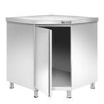 GGM Gastro | Gesloten RVS werktafel PREMIUM - 1000x1000mm -, Verzenden, Nieuw in verpakking, Meubilair