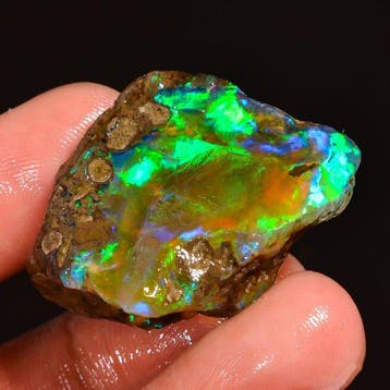 36,94 ct Natuurlijke Ethiopische vurige kristalopaal ruwe