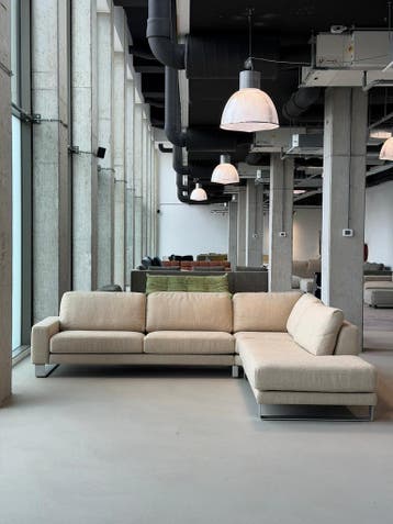 Rolf Benz Ego Hoekbank | Beige | NIEUWSTAAT + Garantie, Huis en Inrichting, 300 cm of meer, Ophalen of Verzenden, Zo goed als nieuw