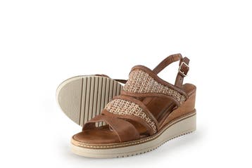 Tamaris Sandalen in maat 38 Cognac, Tamaris, Overige kleuren, Verzenden, Sandalen of Muiltjes