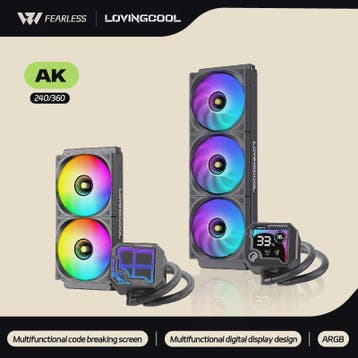 LOVINGCOOL AK 240/360mm ARGB Waterkoeler met Digitaal Displa, Computers en Software, Verzenden, Nieuw