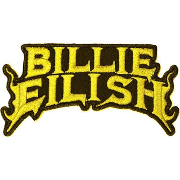 Billie Eilish - Yellow Flame - patch officiële merchandise, Verzamelen, Ophalen of Verzenden, Nieuw, Kleding
