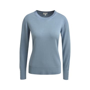 Milano Italy • blauwe trui • S, Maat 36 (S), Verzenden, Blauw, Milano Italy