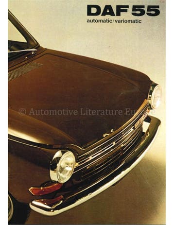 1971 DAF 55 AUTOMATIC VARIOMATIC BROCHURE ENGELS, Nieuw, Author