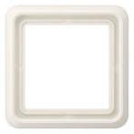 Jung CD500 afdekraam 1-voudig crèmewit - CD581W, Nieuw, Stopcontact