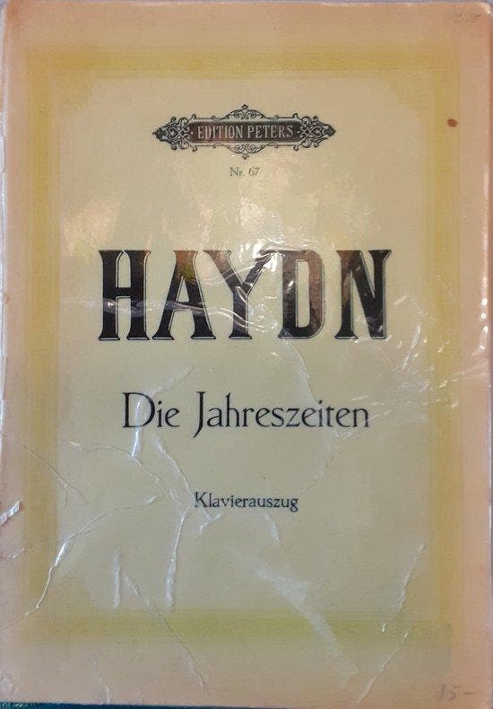 Die Jahreszeiten Hob. XXI: 3 / URTEXT - Joseph Haydn, Boeken, Taal | Engels, Gelezen, Verzenden