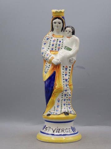 Henriot Quimper - Figuur - Ste. Vierge - Keramiek