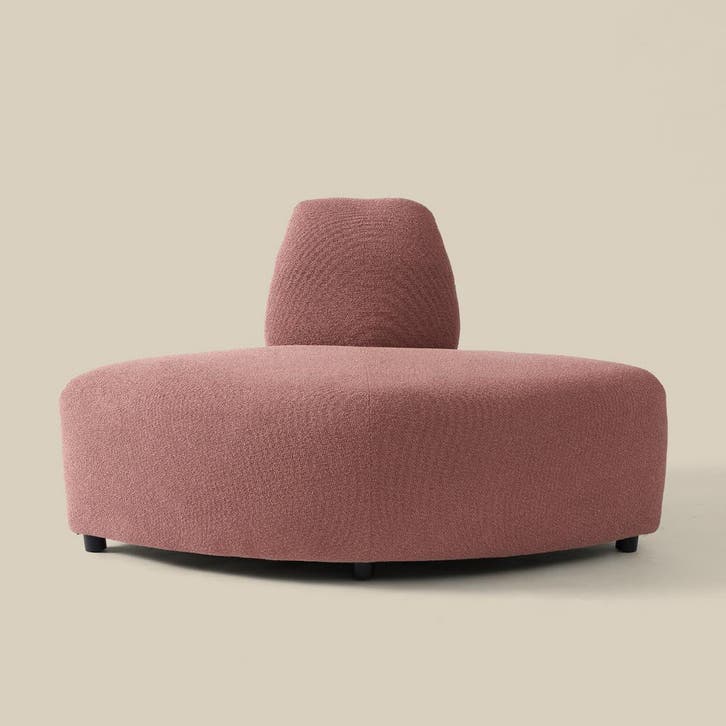 *WOONWINKEL* 1/4 Element Rond - Terracotta Roze Pixie 55, Huis en Inrichting, Banken | Bankstellen, Nieuw, Verzenden