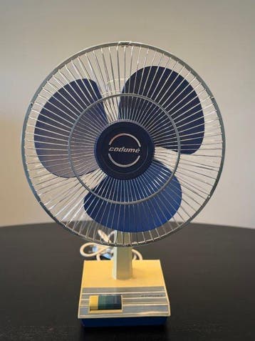 Codumé Elektrische ventilator - Vintage tafelventilator –