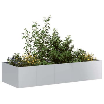 vidaXL Plantenbak 200x80x40 cm gegalvaniseerd staal, Verzenden, Nieuw, Metaal