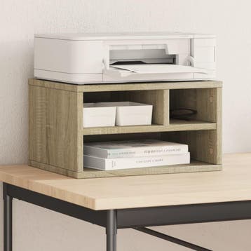 vidaXL Printerkastje 40x32x22,5 cm bewerkt hout sonoma, Computers en Software, Verzenden, Nieuw