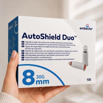 embecta AutoShield Duo Pennaalden 8 mm 30G – 100 stuks -, Verzenden, Nieuw