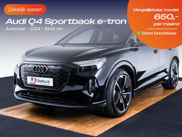 Audi Q4 Sportback e-tron | Zakelijk Leasen vanaf 334,- p/mnd, Nieuw, Financial lease, Lease