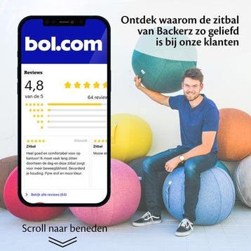 2dekans | Bckz Zitbal Linnen 65 CM - Zitballen met Hoes -, Ophalen of Verzenden, Zo goed als nieuw