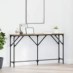 vidaXL Wandtafel artisanaal eikenkleurig 140 x 23 x 75 cm, Huis en Inrichting, Tafels | Bijzettafels, Verzenden, Nieuw