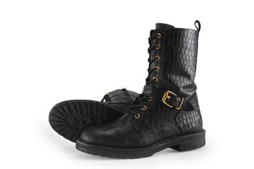 Omoda Veterboots in maat 38 Zwart, Verzenden, Zwart, Omoda, Overige typen