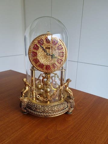 400-dagen klok - kern & sohne - Vintage Messing, Glas -