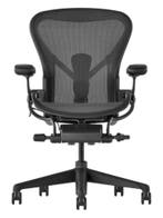Herman Miller Aeron Remastered Graphite Maat B, Verzenden, Zwart, Zo goed als nieuw, Bureaustoel