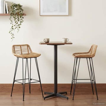 vidaXL Barkruk 44 x 46 x 91 cm Staalstaaf Dia, 10mm, Verzenden, Nieuw