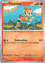 Chimchar 031/167 reverse holo Twilight Masquerade, Ophalen of Verzenden, Nieuw, Losse kaart, Foil