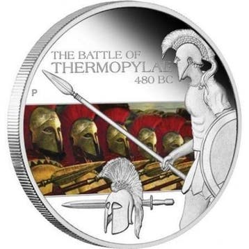 Tuvalu. 1 Dollar 2009 Famous Battles in History - The