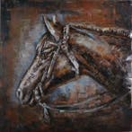 3D art metaalschilderij Paard, Ophalen of Verzenden, Nieuw