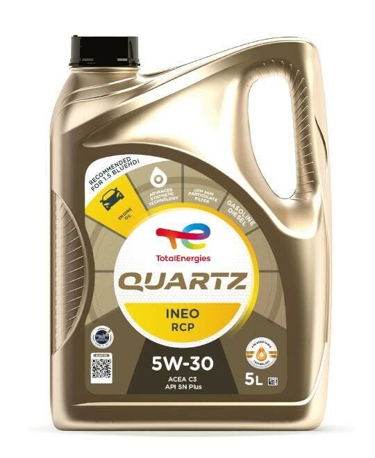 Total Quartz Ineo RCP 5W30 5 Liter, Auto diversen, Onderhoudsmiddelen, Ophalen of Verzenden